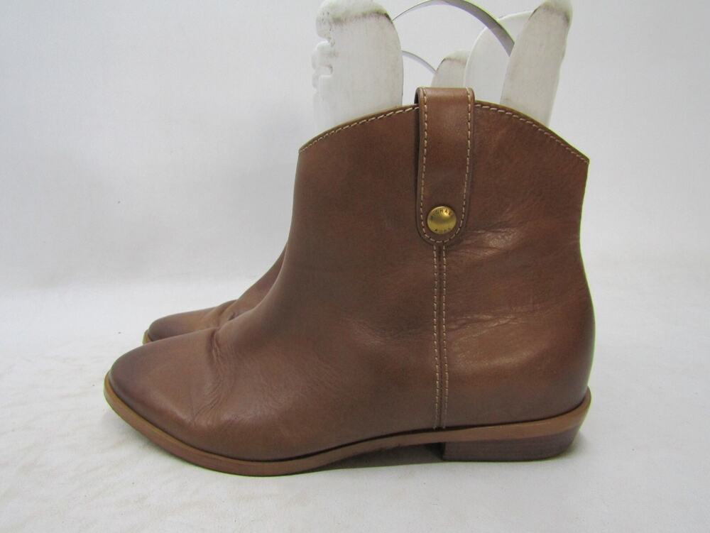 MICHAEL KORS Womens Size 7.5 M Brown Leather Ankle Fashion Boots Bootie